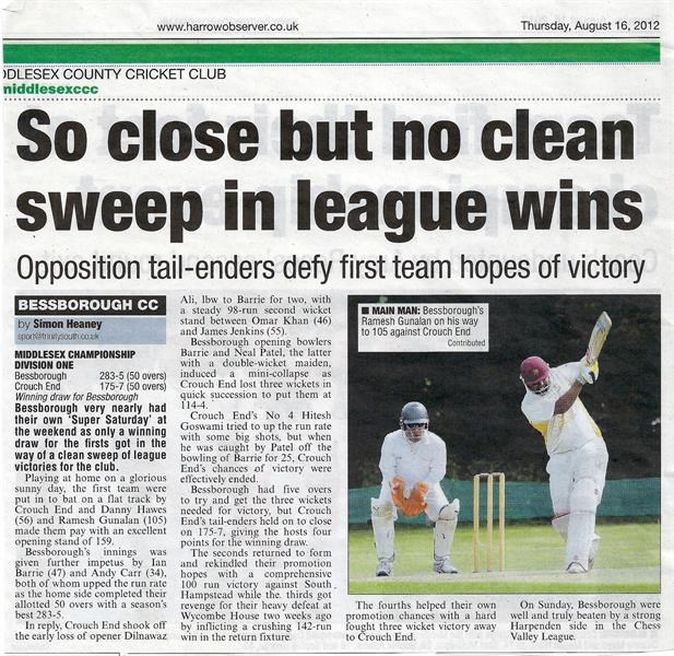 So close but no clean sweep in league wins 